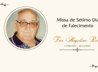 Convite para Missa de Sétimo Dia de Falecimento de Frei Hugolino Brod